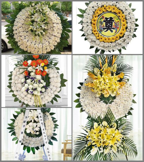 四川宜宾翠屏区北城街道花圈速递
